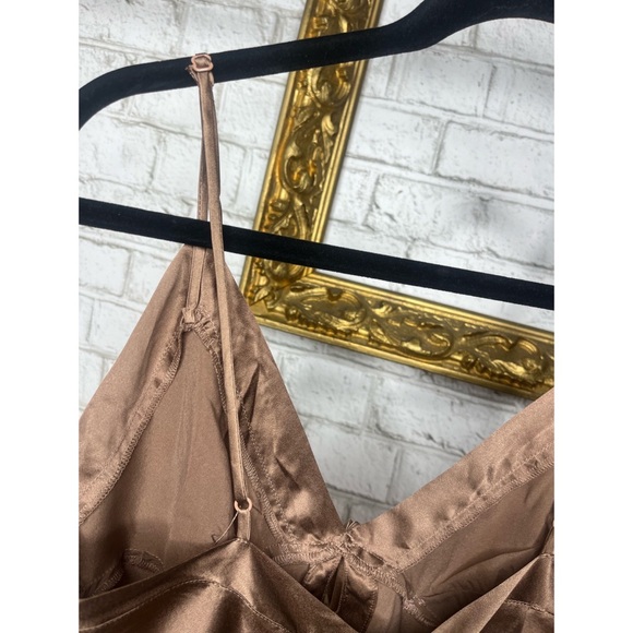 NWT Skims Silk Bronze Teddy Romper Lingerie - Picture 8 of 11
